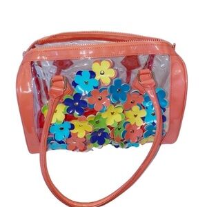 Disney | Clear Plastic Bag Attached Flowers Peach